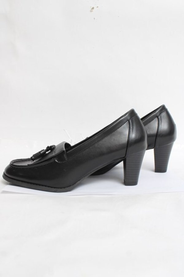 画像2: Kurumi Collaboration / KRPUタッセルローファーP LL 濃黒 Y-26-03-16-087-LO-SH-SZ-ZY (2)