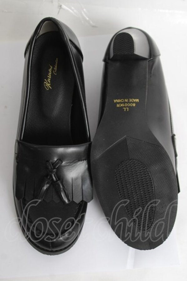 画像5: Kurumi Collaboration / KRPUタッセルローファーP LL 濃黒 Y-26-03-16-087-LO-SH-SZ-ZY (5)