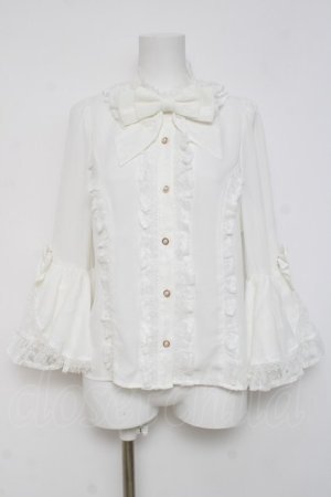 画像: axes femme kawaii / 姫袖7分丈ブラウス M 白 Y-26-03-16-089-AX-BL-SZ-ZY