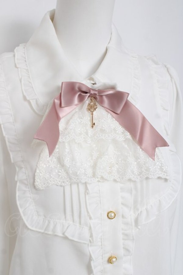 画像3: Amavel / 鍵モチーフジャボブラウス F ピンク Y-26-03-16-090-CA-BL-SZ-ZY (3)