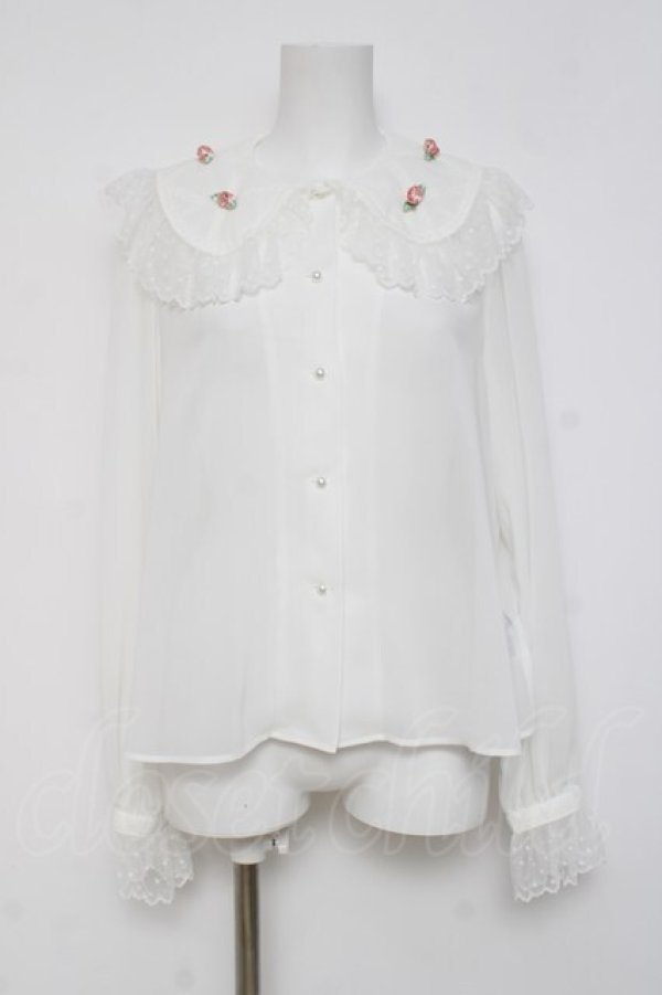 画像1: Angelic Pretty / Le Petit Roseブラウス  シロ Y-26-03-16-092-AP-BL-AS-ZY (1)