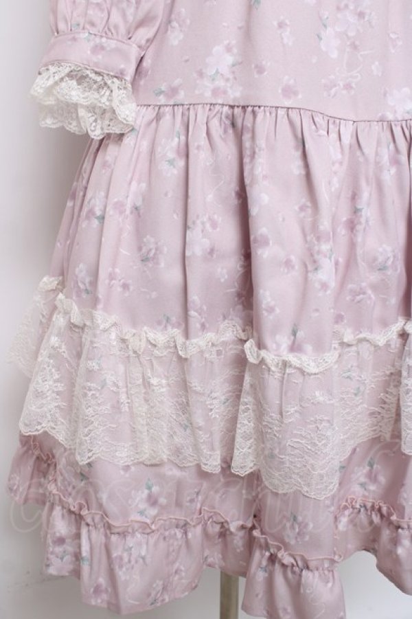 画像4: axes femme / SAKURAティアードワンピース F ピンク Y-26-03-16-097-AX-OP-SZ-ZY (4)