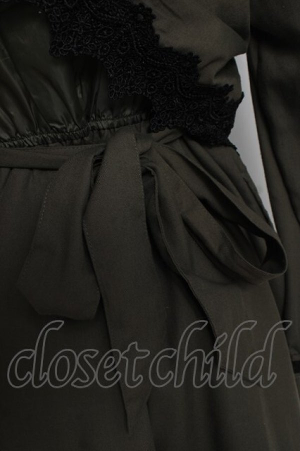 画像3: axes femme / ドッキングシャツワンピース  カーキ Y-26-03-16-099-AX-OP-SZ-ZY (3)