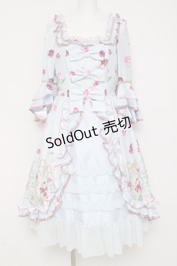 画像1: JESUS DIAMANTE / ベルサイユワンピース M サックス Y-26-03-16-101-JE-OP-SZ-ZY (1)