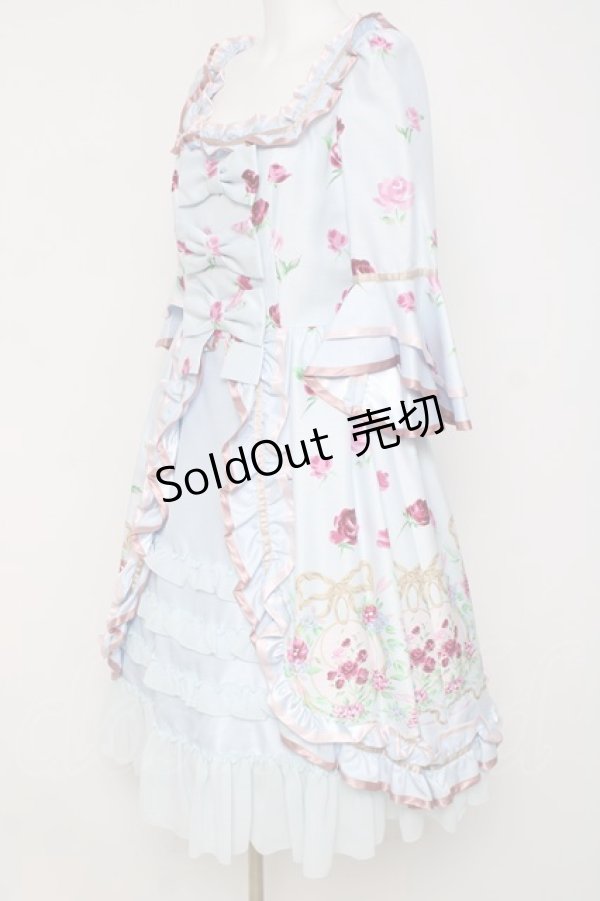 画像2: JESUS DIAMANTE / ベルサイユワンピース M サックス Y-26-03-16-101-JE-OP-SZ-ZY (2)