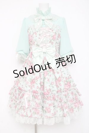画像: Angelic Pretty / Dramatic Roseワンピース  ミント Y-26-03-16-105-AP-OP-AS-ZY