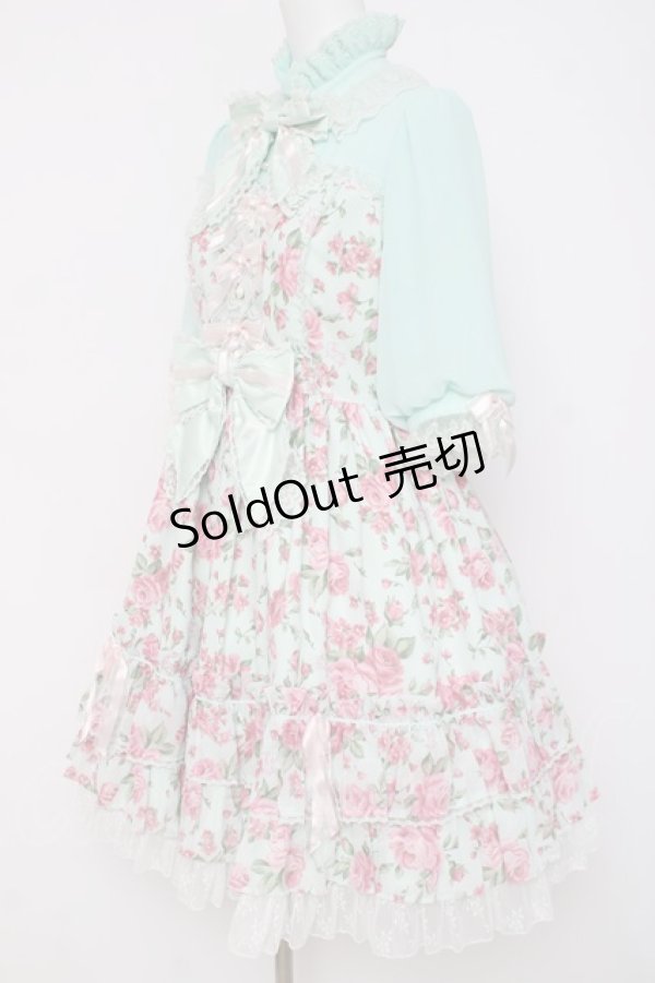 画像2: Angelic Pretty / Dramatic Roseワンピース  ミント Y-26-03-16-105-AP-OP-AS-ZY (2)