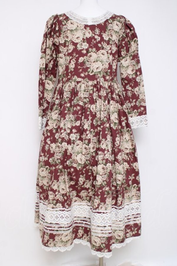 画像3: HirokoTokumine / オールドローズワンピースセット  ワイン Y-26-03-16-107-LO-OP-AS-ZY (3)