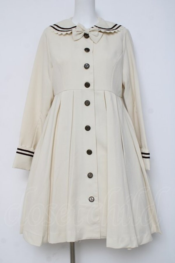 画像1: metamorphose / セーラースプリングコート  アイボリー Y-26-03-16-110-ME-CO-SZ-ZY (1)
