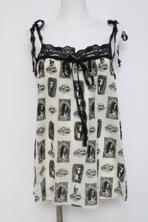 画像: HYSTERIC GLAMOUR / スカルガールチュールトップス F オフ Y-26-03-16-112-PU-BL-SZ-ZY