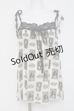 画像: HYSTERIC GLAMOUR / スカルガールチュールトップス F オフ Y-26-03-16-112-PU-BL-SZ-ZY