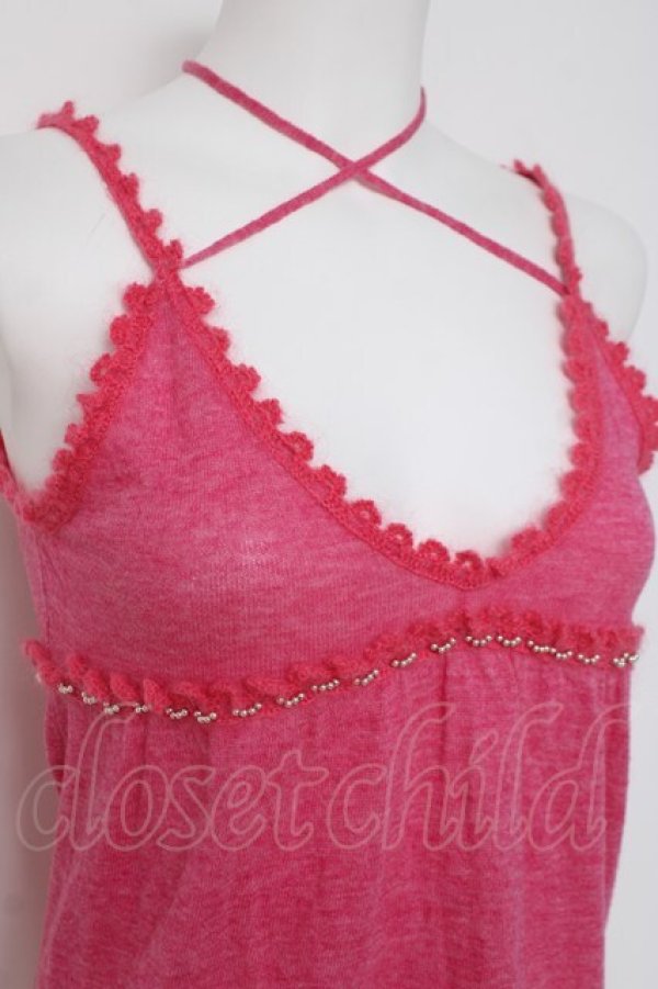 画像4: HYSTERIC GLAMOUR / ニットレースキャミ F ピンク Y-26-03-16-114-PU-TO-SZ-ZY (4)