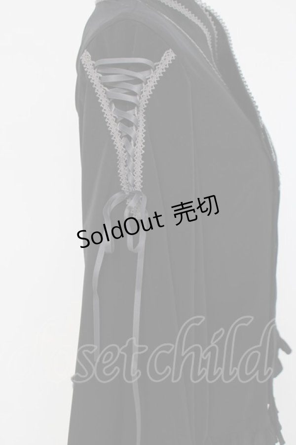 画像3: metamorphose / 着物合わせ風ブラウス  黒 Y-26-03-16-115-ME-BL-AS-ZY (3)