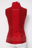 画像3: Ozz On / 菊刺繍ハイネックノースリーブトップス  赤 Y-26-03-16-119-OO-TO-SZ-ZY (3)