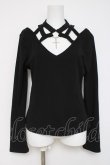 画像1: DARK IN LOVE / チョーカーデザインカットソー  黒 Y-26-03-16-122-PU-TO-SZ-ZY (1)
