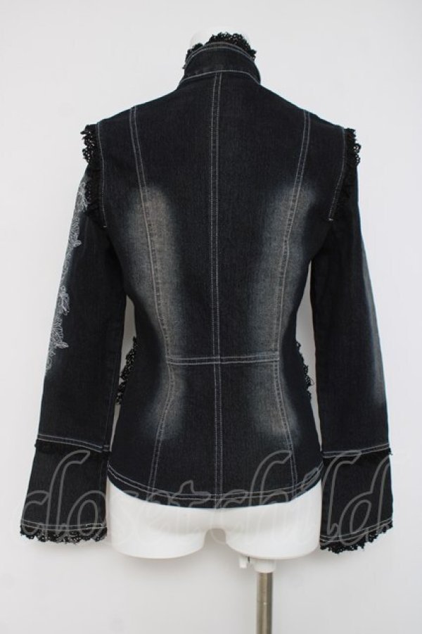 画像3: Ozz On / 袖刺繍デニムジャケット  インディゴ Y-26-03-16-123-OO-JA-SZ-ZY (3)