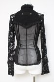 画像3: Ozz On / レース×メッシュブラウス  黒 Y-26-03-16-125-OO-BL-SZ-ZY (3)