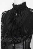 画像5: Ozz On / レース×メッシュブラウス  黒 Y-26-03-16-125-OO-BL-SZ-ZY (5)