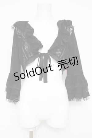 画像: Ozz On / レースフリルボレロ  黒 Y-26-03-16-126-OO-TO-SZ-ZY