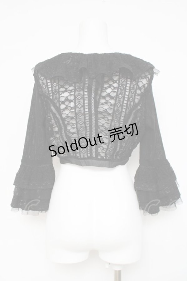 画像3: Ozz On / レースフリルボレロ  黒 Y-26-03-16-126-OO-TO-SZ-ZY (3)