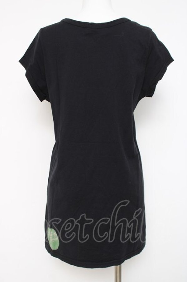 画像2: HYSTERIC GLAMOUR / APPLE GIRL 半袖Tシャツ F ブラック Y-26-03-16-128-PU-TO-SZ-ZY (2)