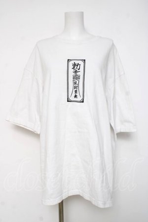画像: REFLEM / 勅令プリンターTEE F ホワイト Y-26-03-16-129-PU-TO-SZ-ZY
