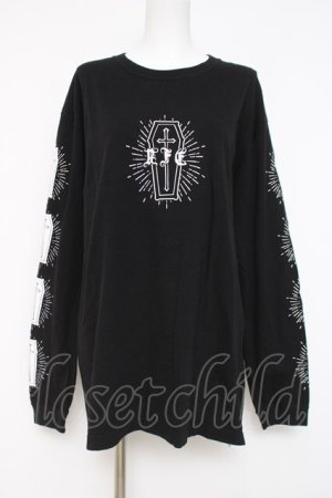 画像: REFLEM / コフィンプリントL/S TEE F ブラック Y-26-03-16-131-PU-TO-SZ-ZY