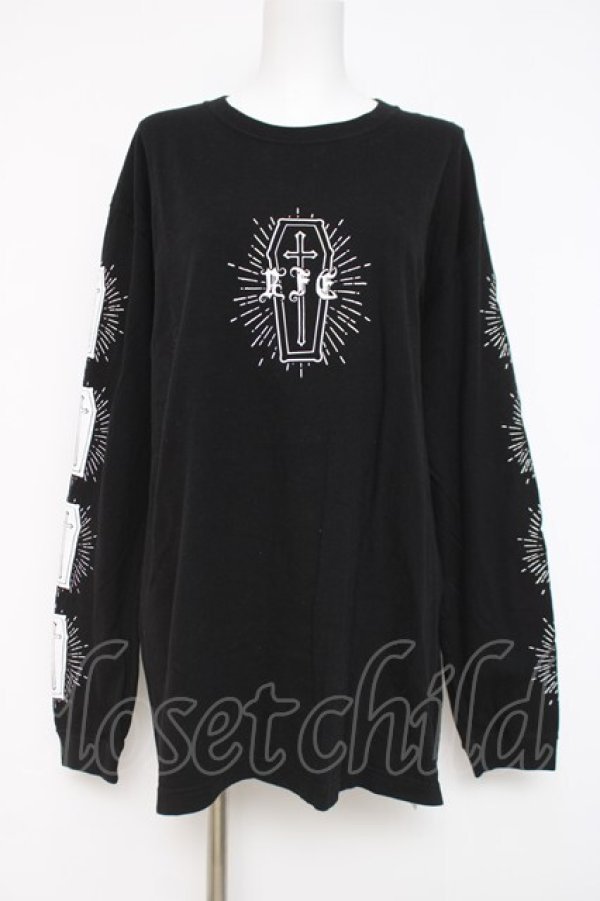画像1: REFLEM / コフィンプリントL/S TEE F ブラック Y-26-03-16-131-PU-TO-SZ-ZY (1)