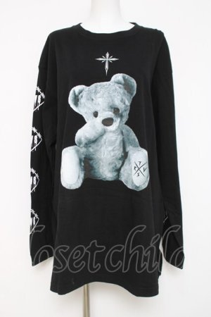 画像: TRAVAS TOKYO / Furry bear L/S Tee F ブラック Y-26-03-16-134-PU-TO-SZ-ZY