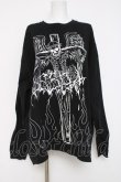画像1: ililil / DESPAIR SKULL ロンT F ブラック Y-26-03-16-136-PU-TO-SZ-ZY (1)