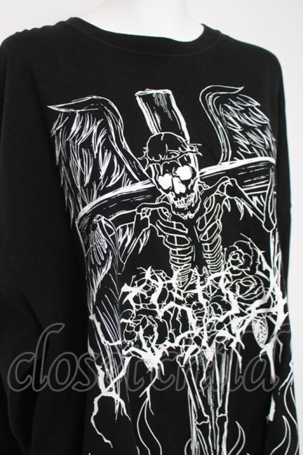 画像3: ililil / DESPAIR SKULL ロンT F ブラック Y-26-03-16-136-PU-TO-SZ-ZY (3)
