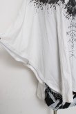 画像4: CIVARIZE / Gabriel ポンチョTシャツ F ホワイト/ブラック Y-26-03-16-137-GO-TS-SZ-ZY (4)