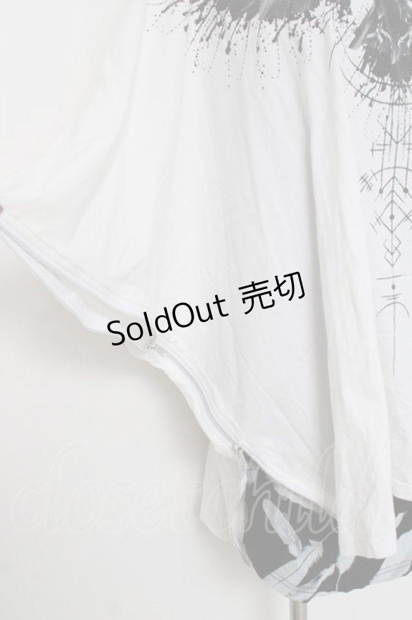 画像4: CIVARIZE / Gabriel ポンチョTシャツ F ホワイト/ブラック Y-26-03-16-137-GO-TS-SZ-ZY (4)