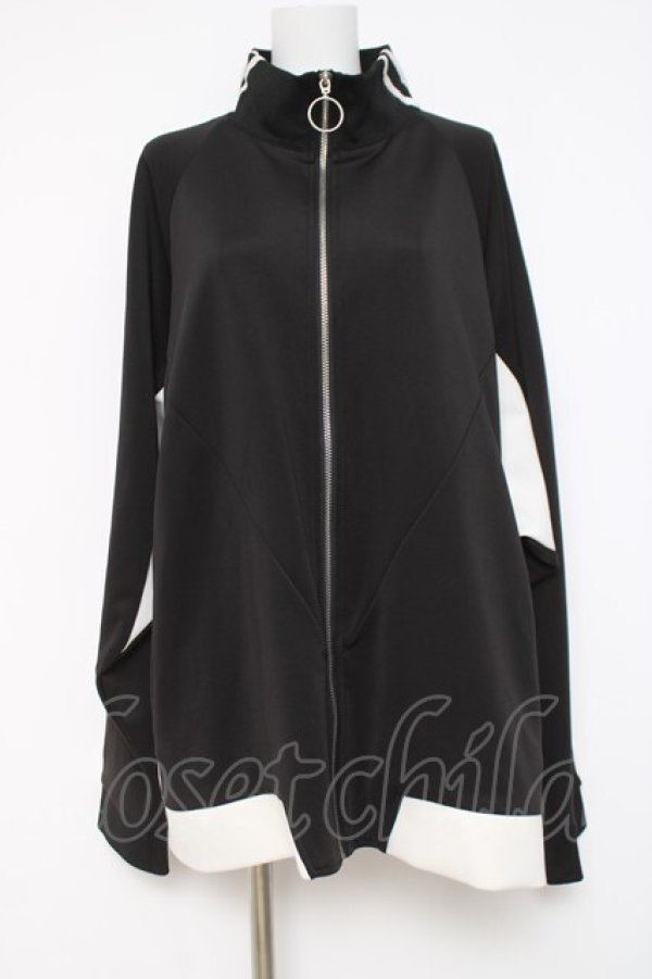 画像1: REFLEM / BIG切替ジャージ/オーバーサイズジャージトップス F ブラック/ホワイト Y-26-03-16-138-PU-TO-SZ-ZY (1)