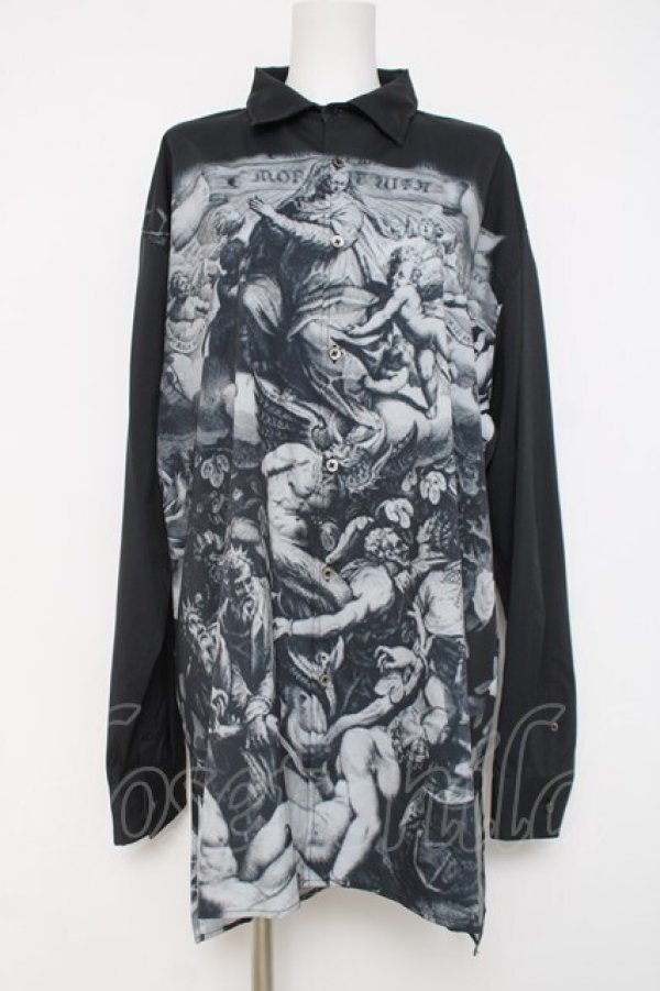 画像1: CIVARIZE / 絵画総柄プリントビッグシャツ F ブラック Y-26-03-16-139-GO-BL-SZ-ZY (1)