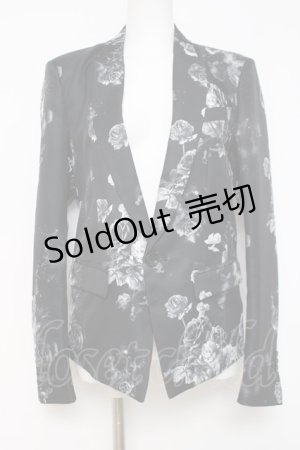 画像: CIVARIZE / Demystify フラワー総柄テーラード 44 ブラック Y-26-03-16-142-GO-JA-SZ-ZY