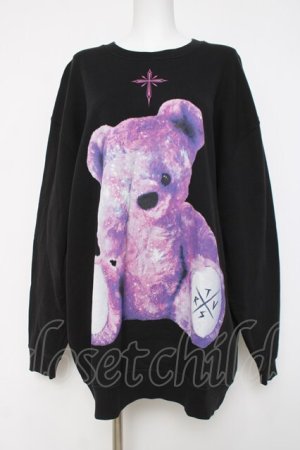 画像: TRAVAS TOKYO / くまトレーナー F ブラック/パープル Y-26-03-16-146-PU-TO-SZ-ZY