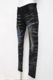 画像2: CIVARIZE / 吹き付け立体加工スキニーデニムパンツ 42 ブラック Y-26-03-16-155-GO-PA-SZ-ZY (2)