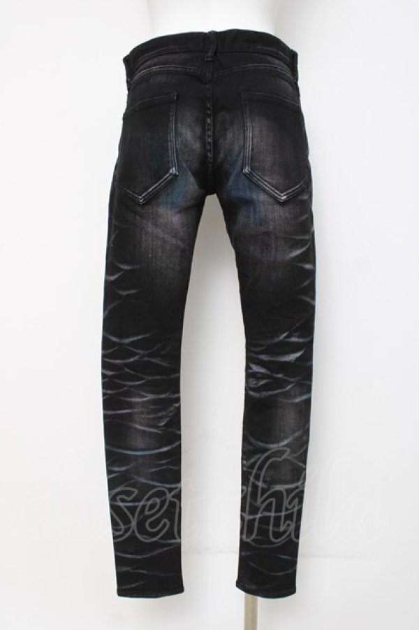 画像3: CIVARIZE / 吹き付け立体加工スキニーデニムパンツ 42 ブラック Y-26-03-16-155-GO-PA-SZ-ZY (3)