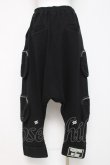 画像3: KRY CLOTHING / KUSA サルエルパンツ F ブラック Y-26-03-16-156-EL-PA-SZ-ZY (3)