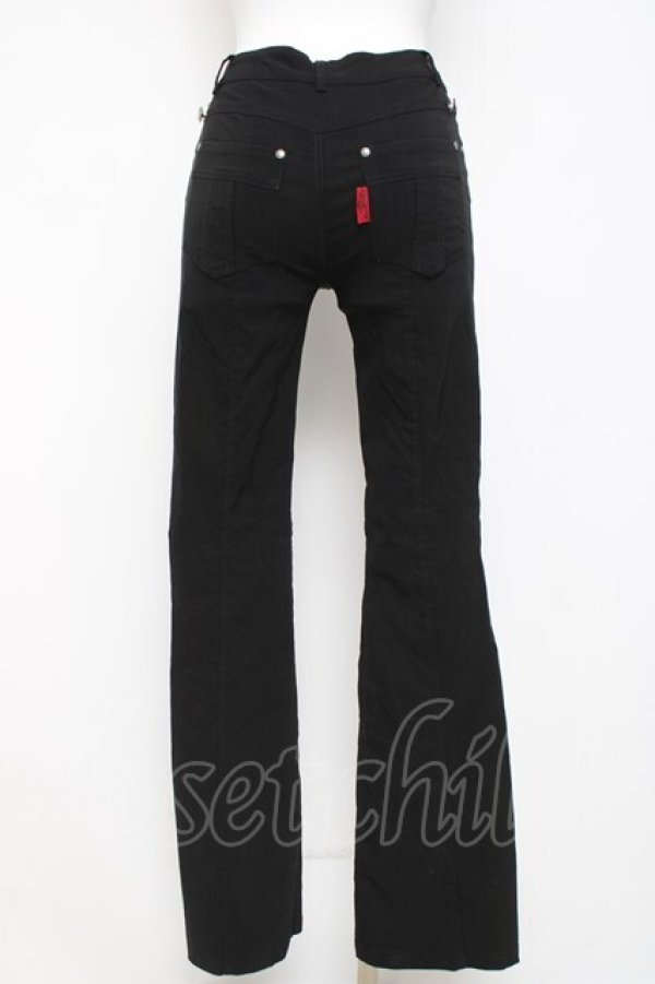 画像3: Ozz On / ストレッチフレアパンツ  黒 Y-26-03-16-160-OO-PA-SZ-ZY (3)