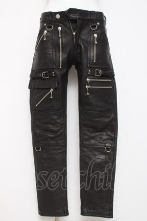 画像: blackmeans / レザーパンツ 1 ブラック Y-26-03-16-161-PU-PA-SZ-ZY
