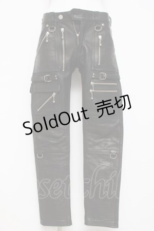 画像: blackmeans / レザーパンツ 1 ブラック Y-26-03-16-161-PU-PA-SZ-ZY