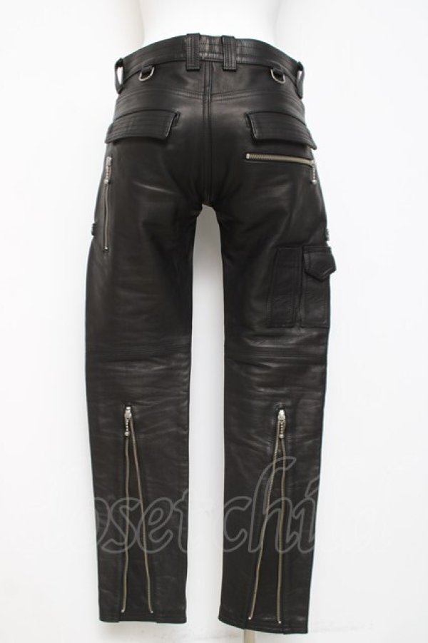 画像3: blackmeans / レザーパンツ 1 ブラック Y-26-03-16-161-PU-PA-SZ-ZY (3)