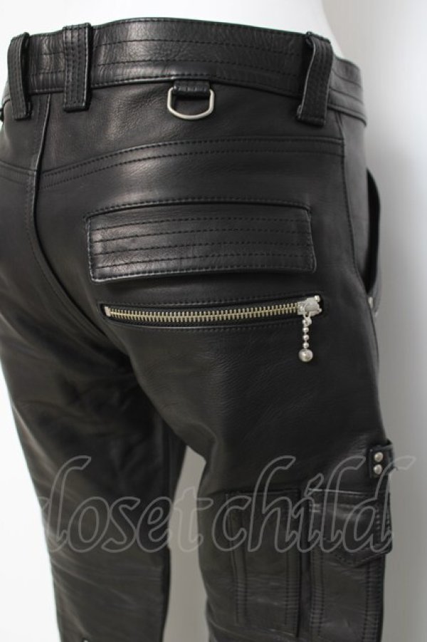 画像4: blackmeans / レザーパンツ 1 ブラック Y-26-03-16-161-PU-PA-SZ-ZY (4)