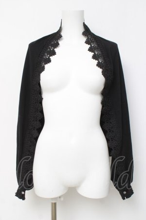 画像: axes femme / バラ釦付2wayUVストール F 黒 Y-26-03-16-024-AX-ZA-SZ-ZY