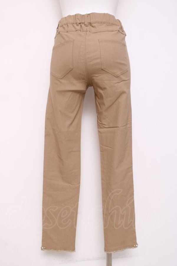 画像2: axes femme / 裾ビジューパギンス M ベージュ Y-26-03-16-163-AX-PA-SZ-ZY (2)