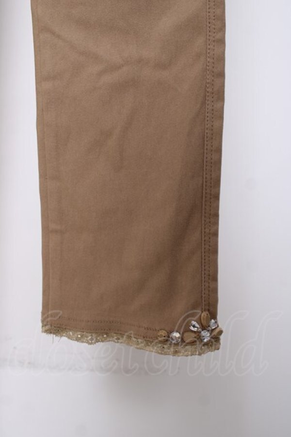 画像3: axes femme / 裾ビジューパギンス M ベージュ Y-26-03-16-163-AX-PA-SZ-ZY (3)