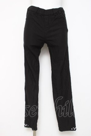 画像: axes femme / 裾ビジューパギンス M 黒 Y-26-03-16-164-AX-PA-SZ-ZY