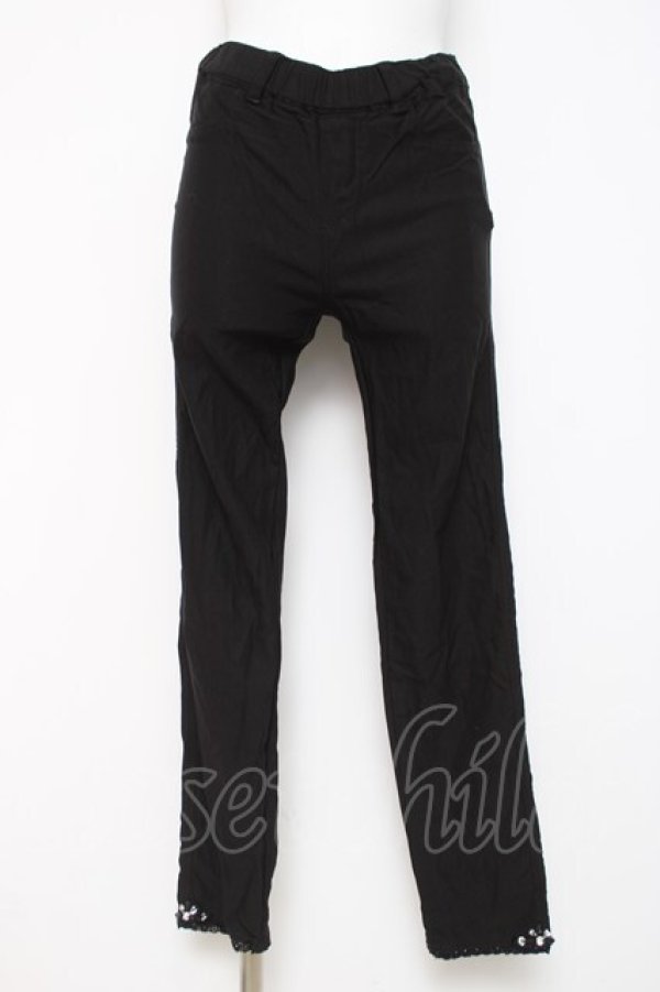 画像1: axes femme / 裾ビジューパギンス M 黒 Y-26-03-16-164-AX-PA-SZ-ZY (1)